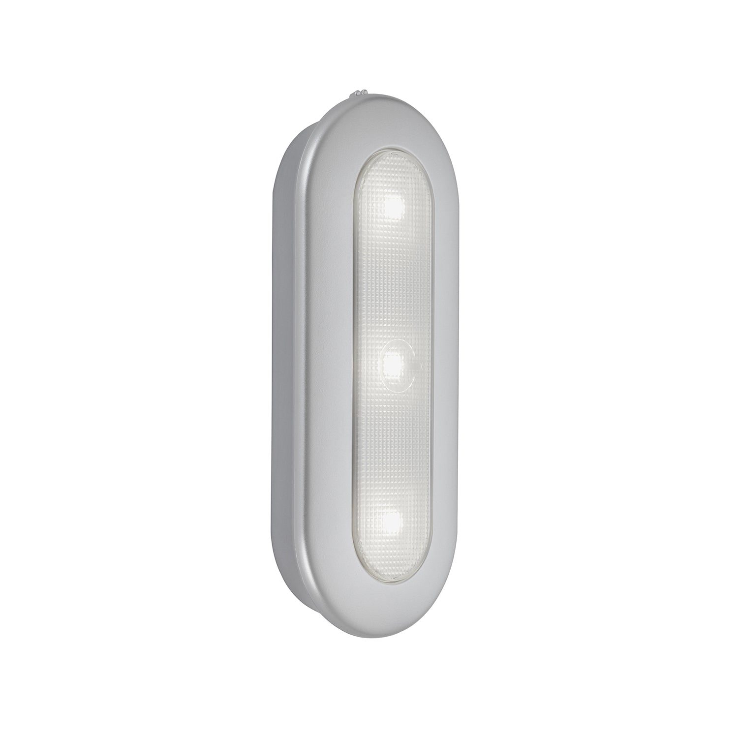 Applique Moderna Lero Plastica Argento Led Integrato 0,4W 6500K