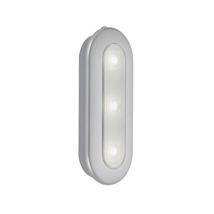 Applique Moderna Lero Plastica Argento Led Integrato 0,4W 6500K