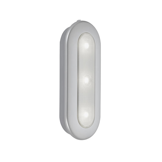 Applique Moderna Lero Plastica Argento Led Integrato 0,4W 6500K