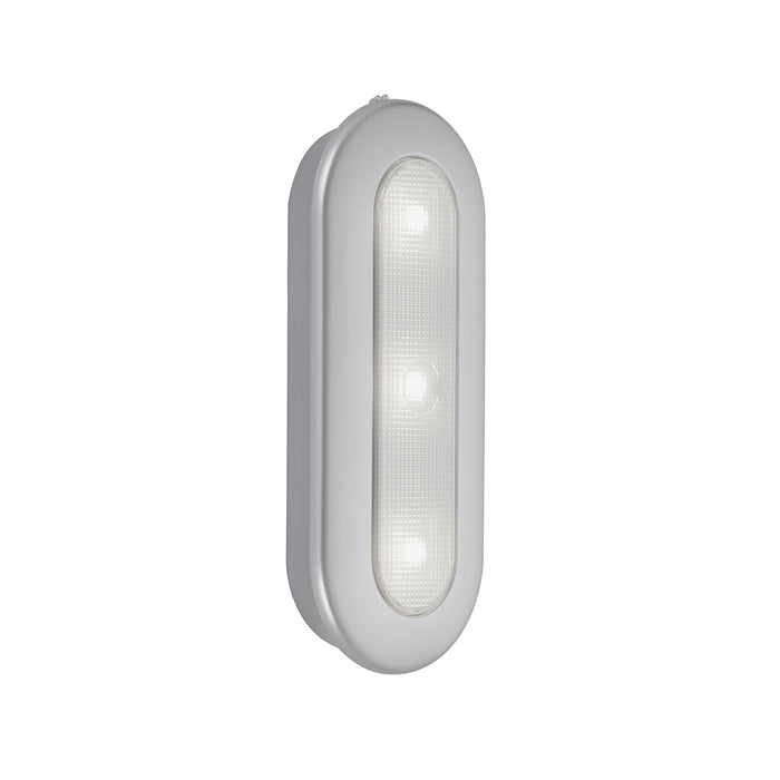 Applique Moderna Lero Plastica Argento Led Integrato 0,4W 6500K