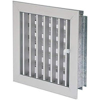 Griglia regolabile con telaio e serranda alluminio 160x160 mm ve