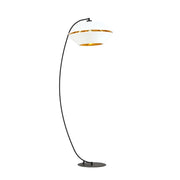 Piantana Moderno Bellerofonte Acciaio Nero Bianco 1 Luce E27 Ip20