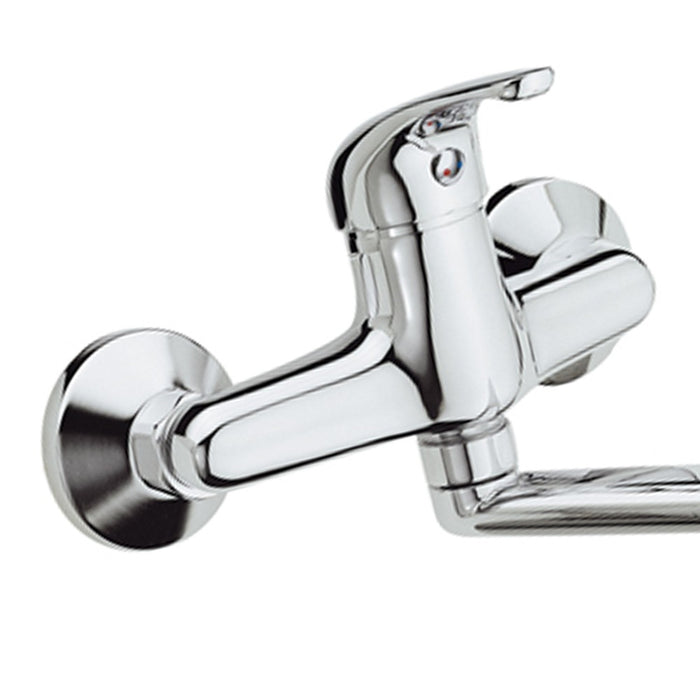 Rubinetto lavello a murocon bocca girevole - serie 35