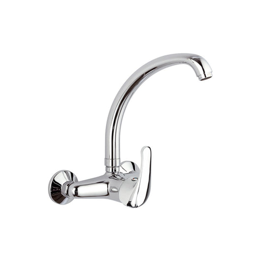 Rubinetto lavello a muro con leva frontale - serie 35