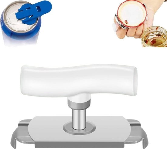 Apriprisma Multifunzionale per Vaschette e Bottiglie in Diversi Formatelli 

Modello: OP-1234
Materiali: Acciaio Inox e Polimero
Dimensioni: 20 x 10 x 5 cm
Peso: 0,5 kg
Capacità: Aprire vaschette e bottiglie di diametro fino a 10 cm
