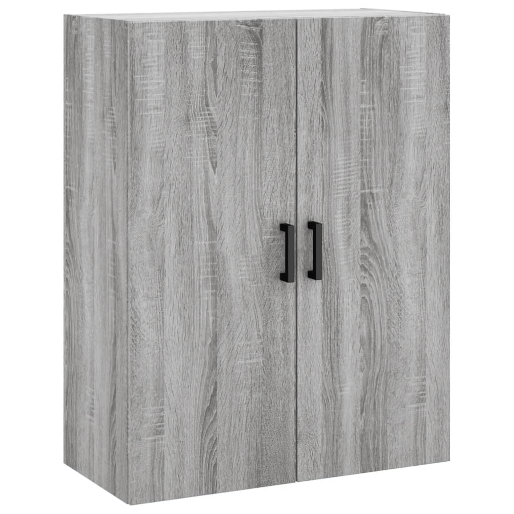 Buffet credenza cassettiera armadio mobile contenitore organizer cucina soggiorno salotto rovere Sonoma alto 69,5 x 34 x 180 cm legno ingegnerizzato grigio 02_0035575