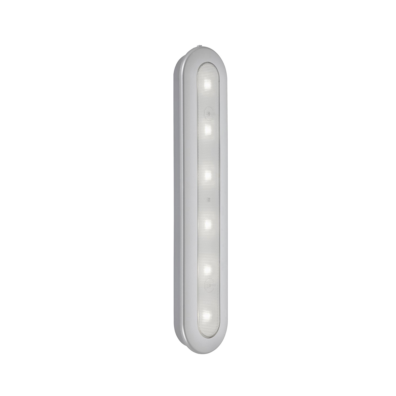 Applique Moderna Lero Plastica Argento Led Integrato 1,5W 6500K