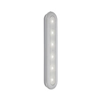 Applique Moderna Lero Plastica Argento Led Integrato 1,5W 6500K