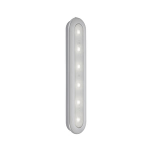 Applique Moderna Lero Plastica Argento Led Integrato 1,5W 6500K