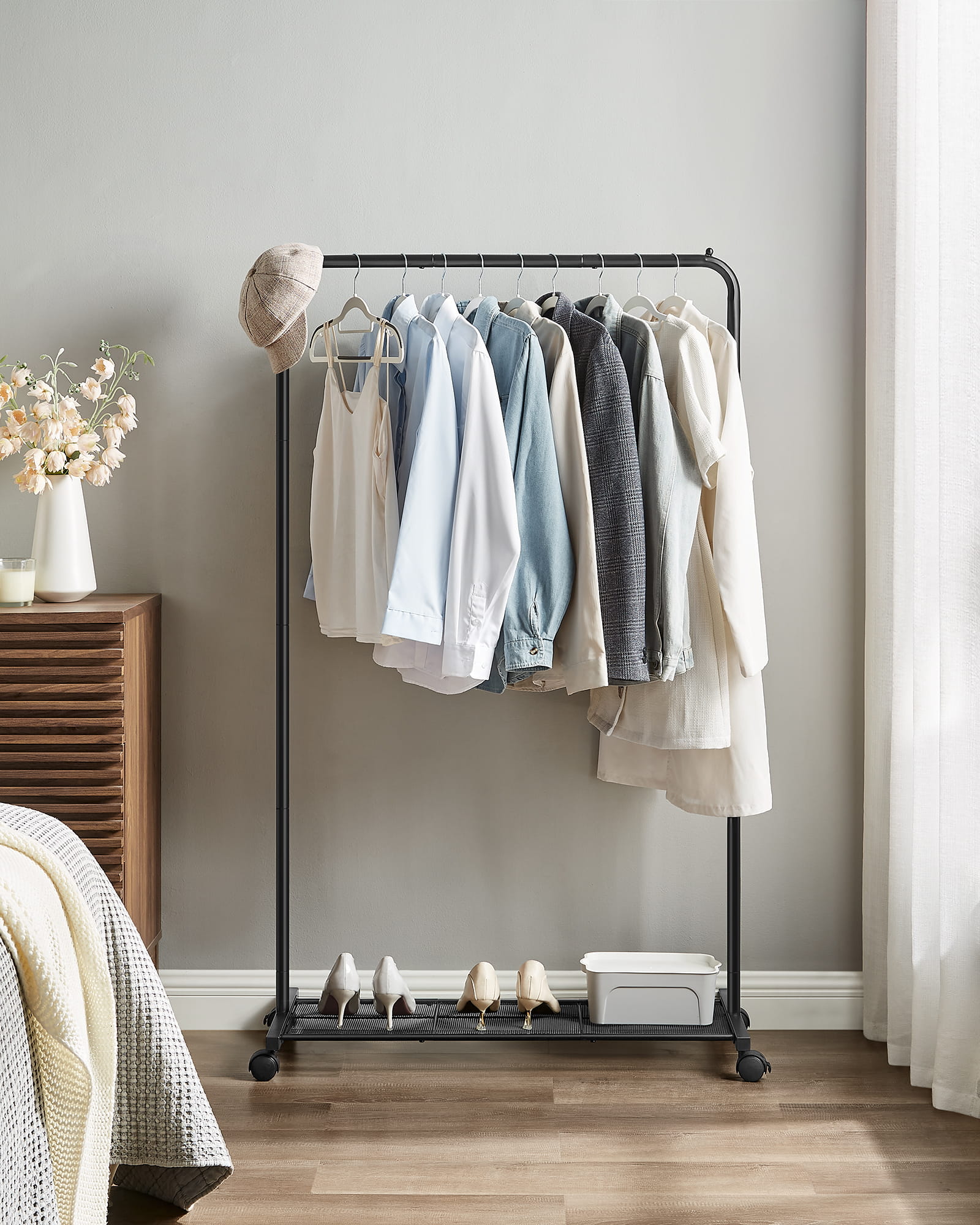 Appendiabiti VALORA con ruote per cappotti e giacche - HSR25BKV1