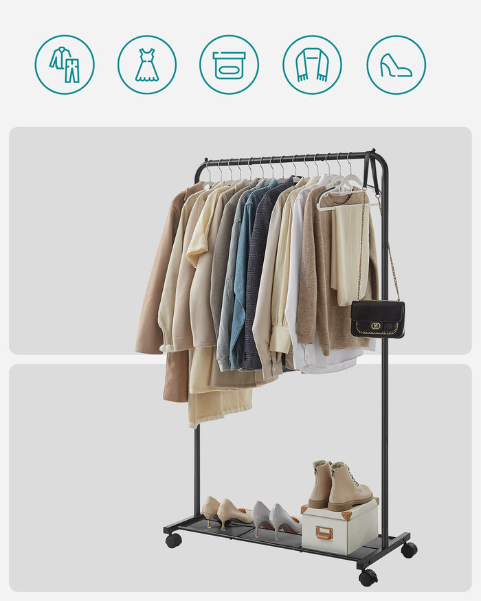 Appendiabiti VALORA con ruote per cappotti e giacche - HSR25BKV1