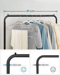 Appendiabiti VALORA con ruote per cappotti e giacche - HSR25BKV1