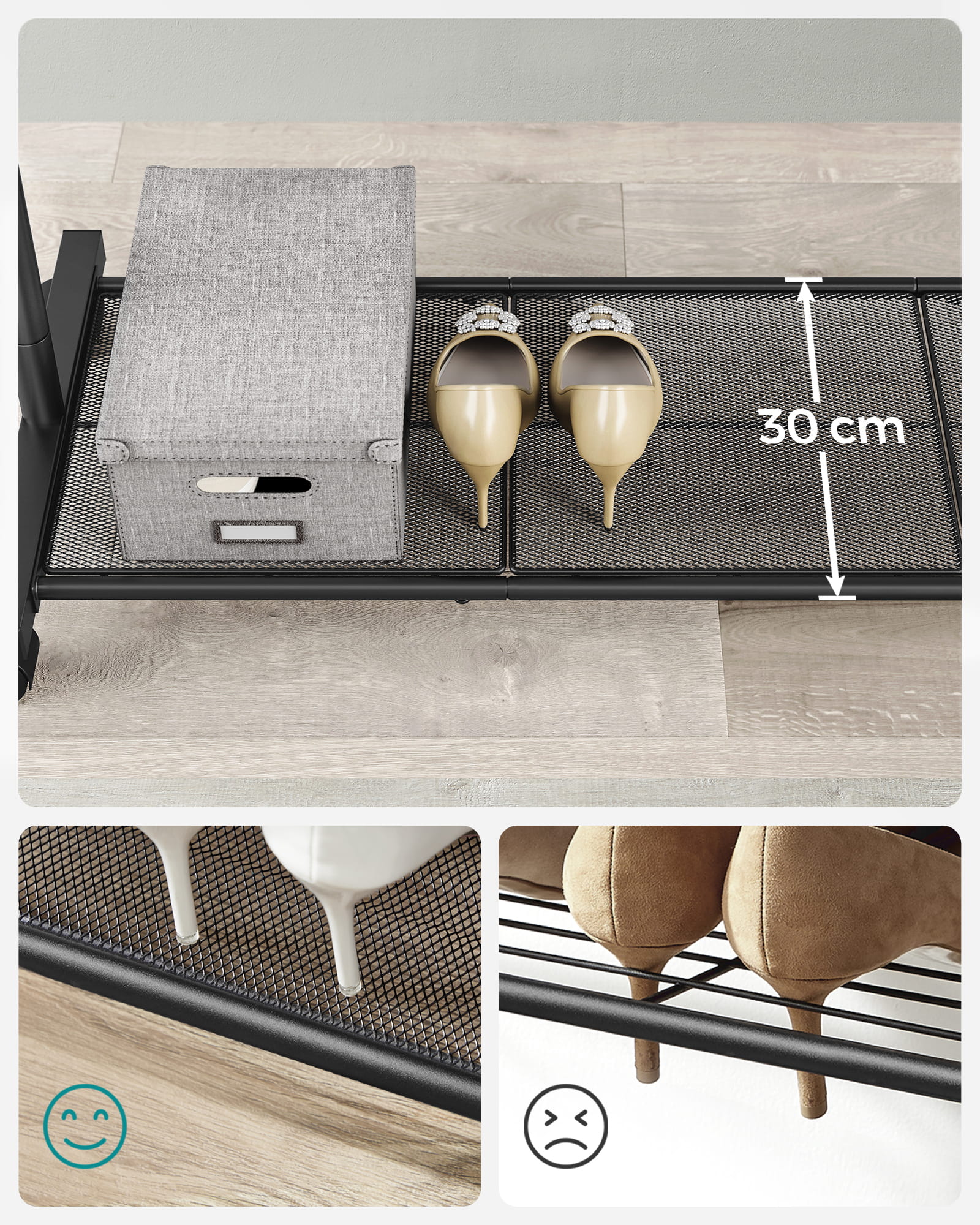 Appendiabiti VALORA con ruote per cappotti e giacche - HSR25BKV1