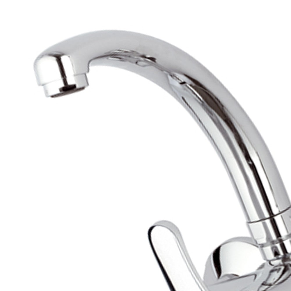 Rubinetto lavello a muro con bocca modello corto - serie 35