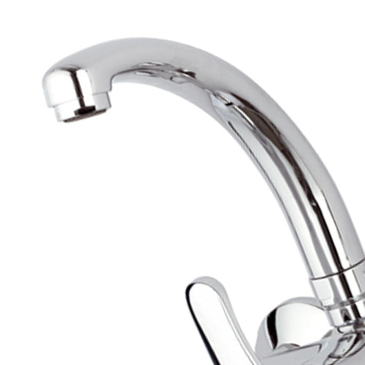 Rubinetto lavello a muro con bocca modello corto - serie 35