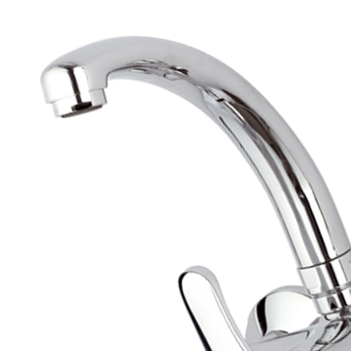 Rubinetto lavello a muro con bocca modello corto - serie 35