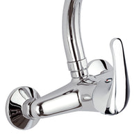 Rubinetto lavello a muro con bocca modello corto - serie 35