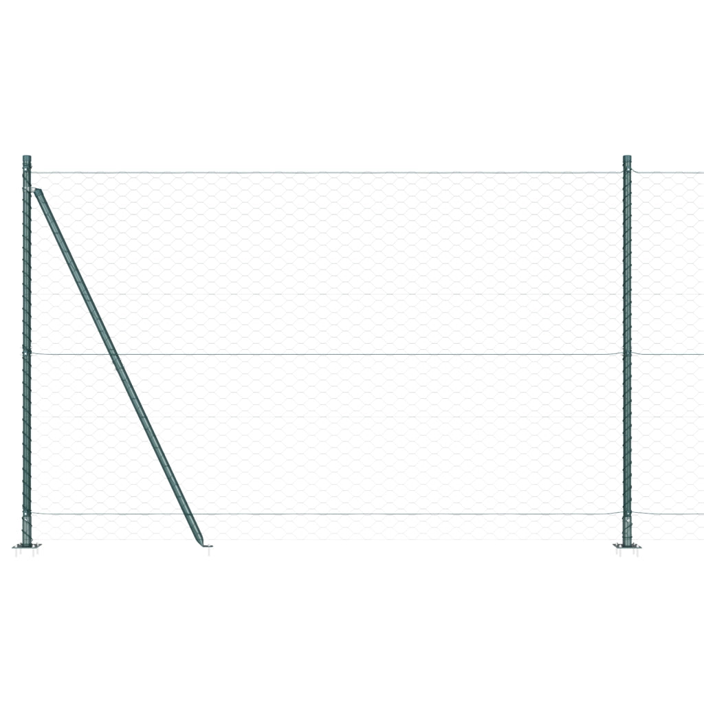 Recinto Esagonale  Verde 1,6x25 m Acciaio