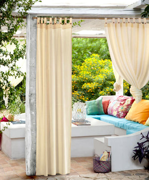 Tenda gazebo 160 x 270 cotone color ecru' fissaggio a bretelle terrazzo giardino