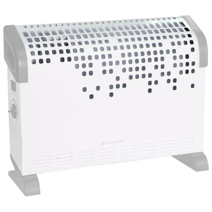 Pyramidea TC203V stufetta elettrica Interno Grigio, Bianco 1800 W Stufa elettrica a convezione