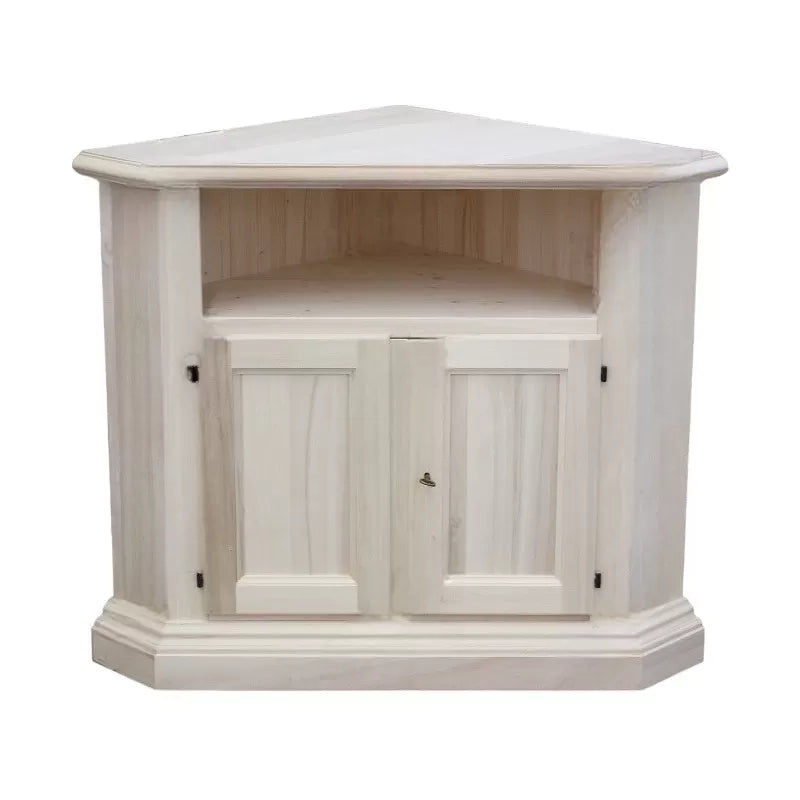 Porta tv ad angolo in legno massello arte povera 73x73 (927) - Mobili 2G