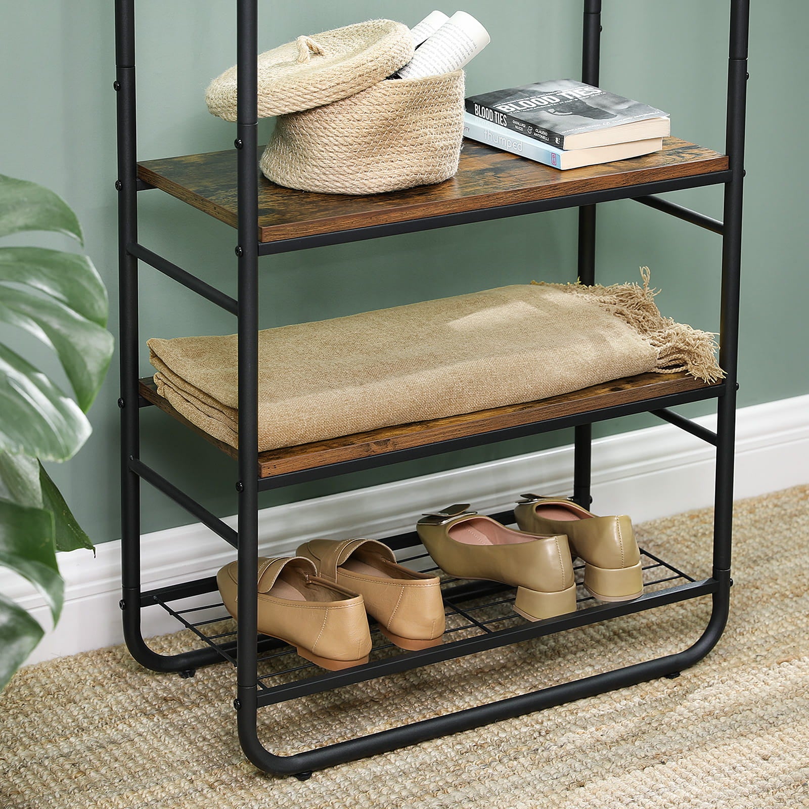 Appendiabiti VALORA con ripiani per scarpe - HSR81BX