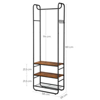 Appendiabiti VALORA con ripiani per scarpe - HSR81BX