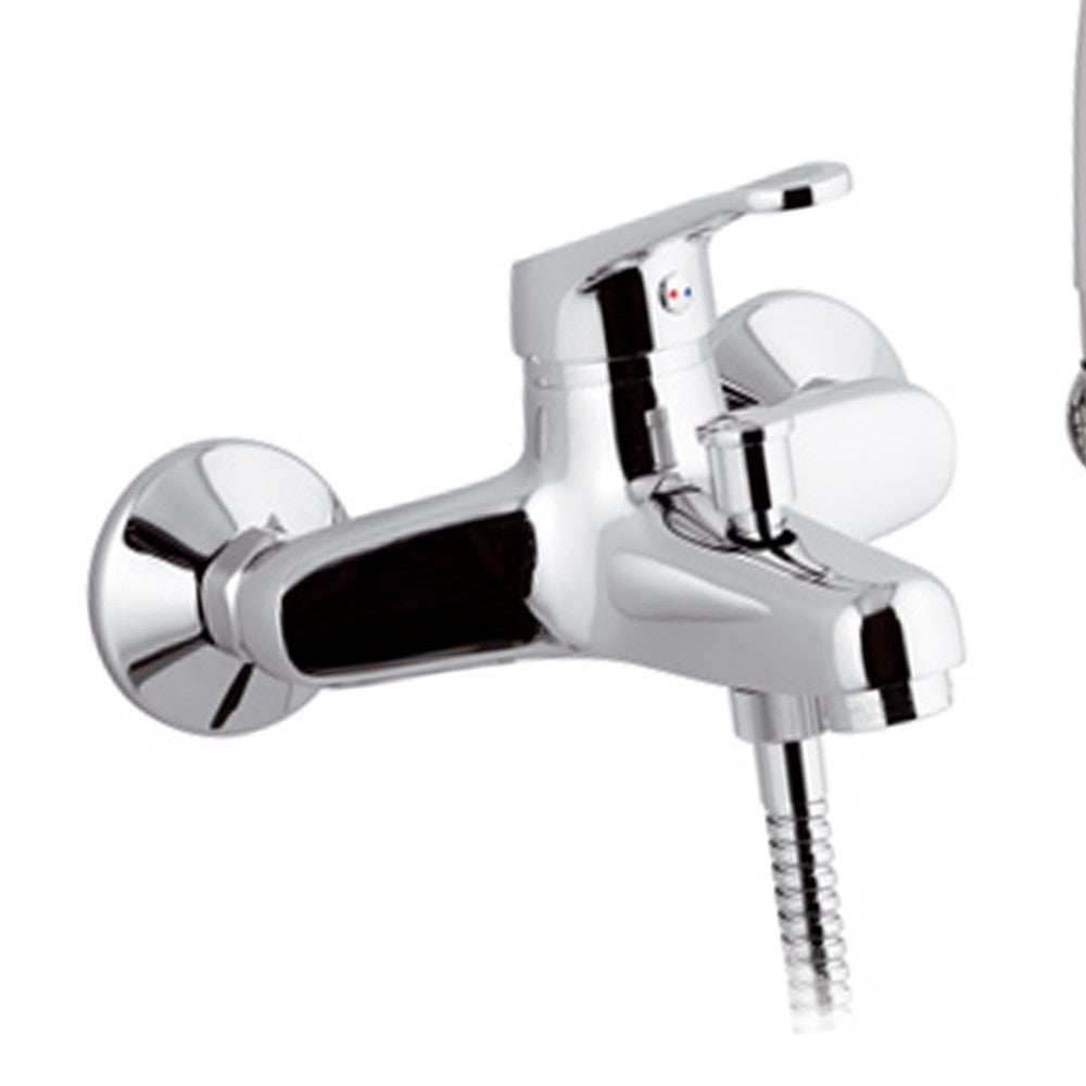 Rubinetto vasca esterno con doccia duplex - serie remix