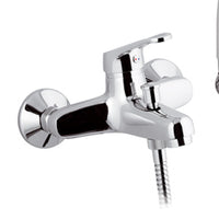 Rubinetto vasca esterno con doccia duplex - serie remix