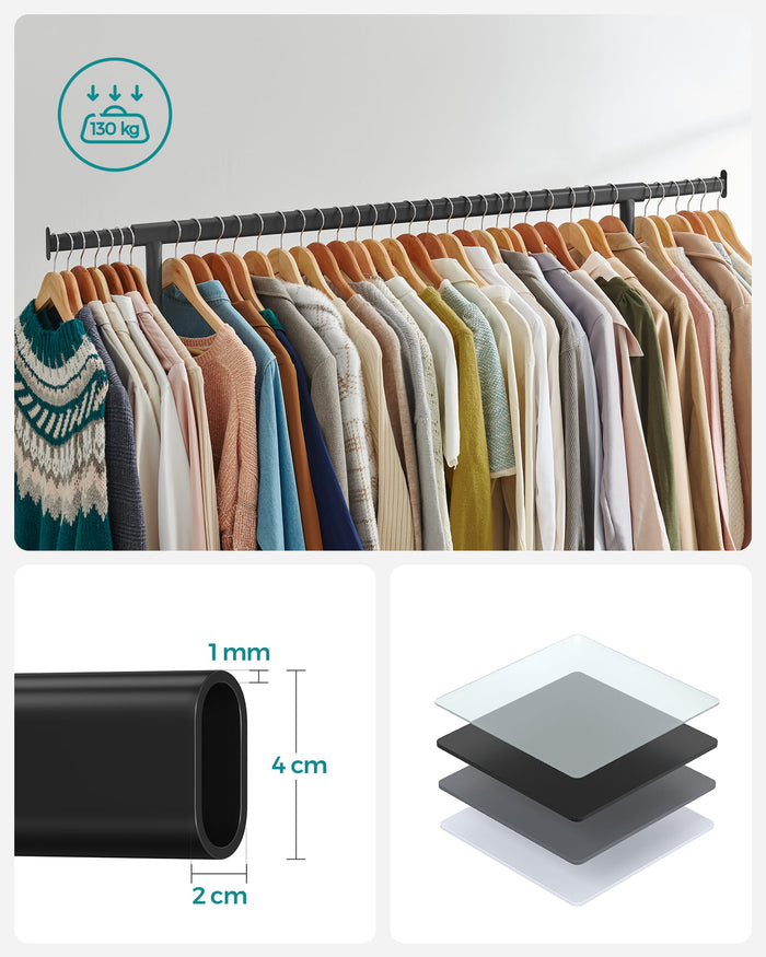 Appendiabiti VALORA su ruote per cappotti e giacche HSR011B01V1