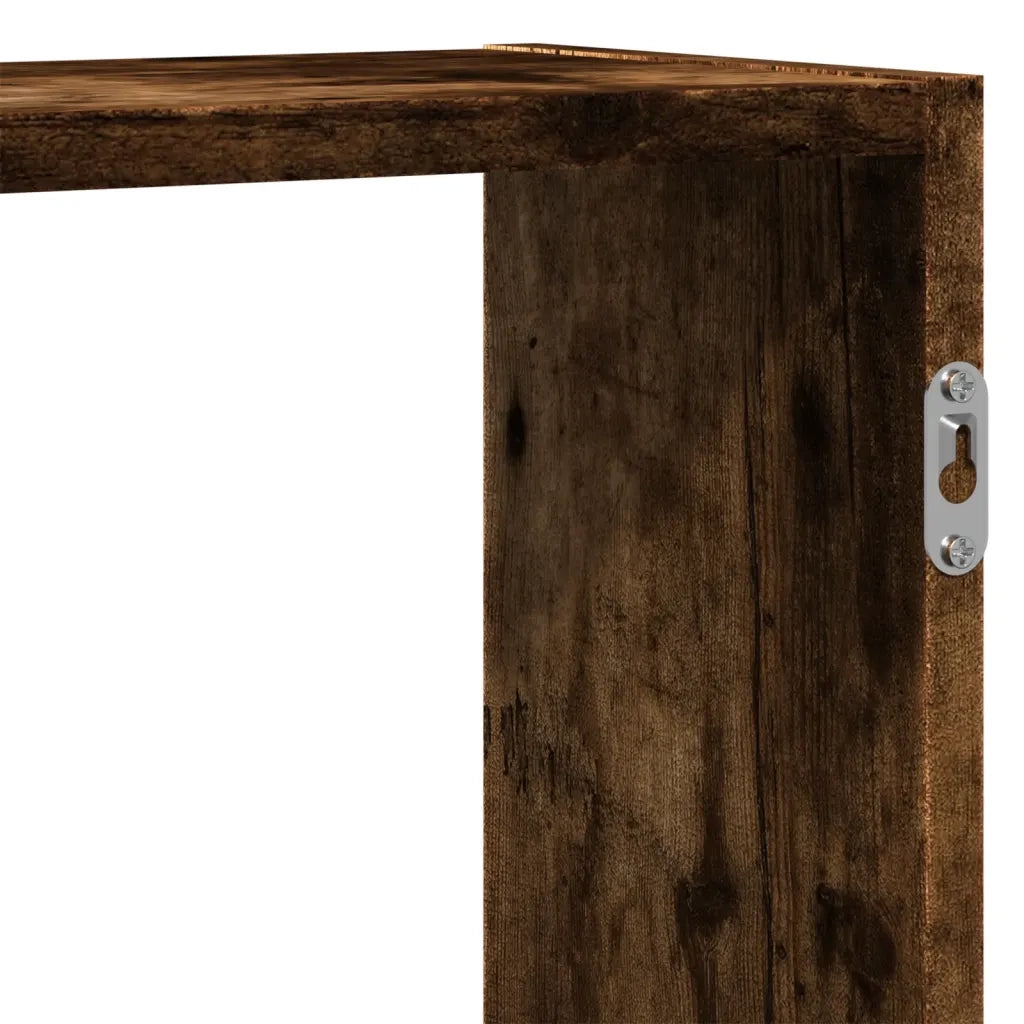 Mensola a Muro | Mensola a parete Rovere Fumo 159x18x65 cm in Truciolato