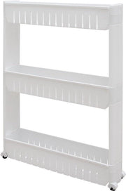 Carrello a tre livelli da cucina - 125 cm - trolley da cucina bianco