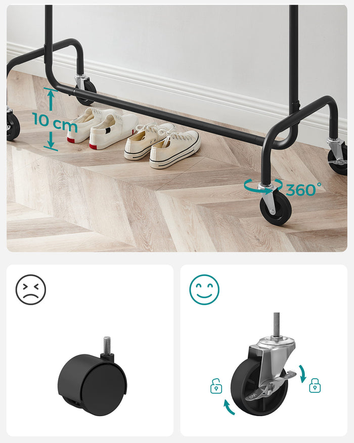 Appendiabiti VALORA su ruote per cappotti e giacche HSR011B01V1