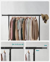 Appendiabiti VALORA su ruote per cappotti e giacche HSR011B01V1