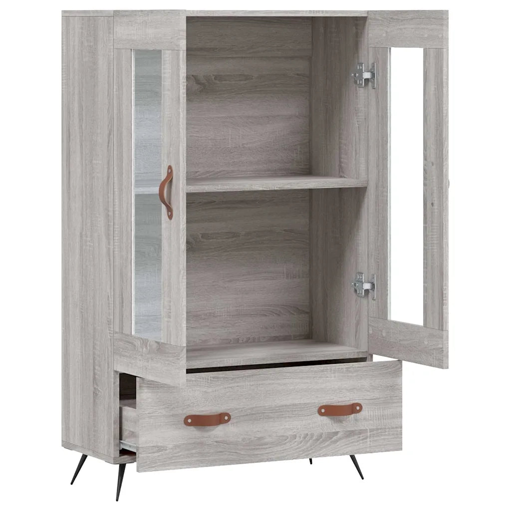 Credenza-Buffet-Armadio da cucina Grigio Sonoma 69,5x31x115 cm in Legno Multistrato 861992