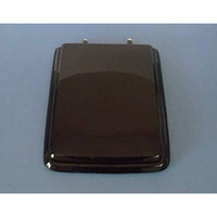 Copriwater dolomite ebla nero cerniera cromo-sedile-asse wc