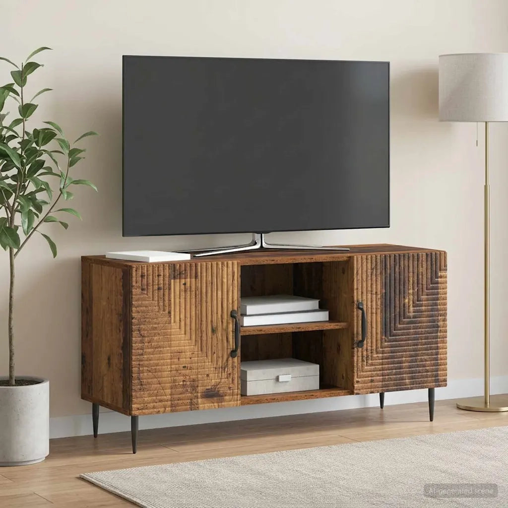 Mobile TV Legno antico 102 x 34,5 x 50 cm Legno ingegnerizzato 894933