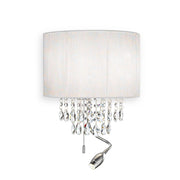 Applique Classica Opera Metallo-Cristallo Bianco 3 Luci E14+1,5W 3000K