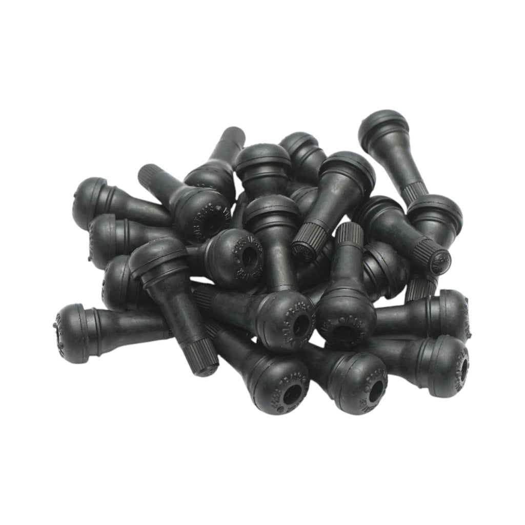 Set di 100 valvole per ruote tubeless TR413 EPDM con inserto metallico in ottone