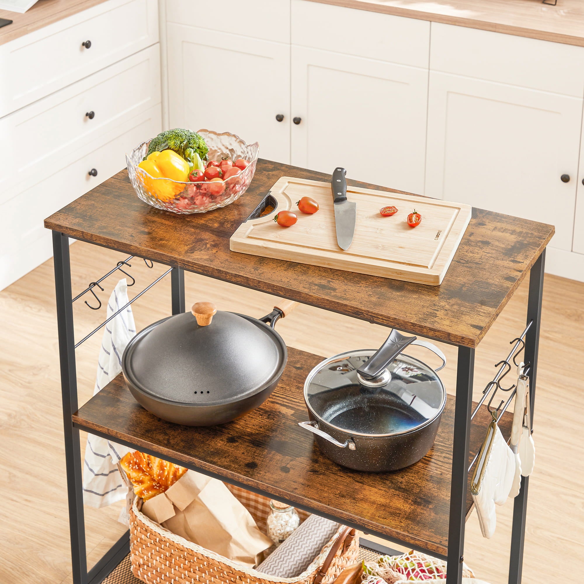 Mobile da cucina Valora, isola, stile rustico marrone loft per cucina