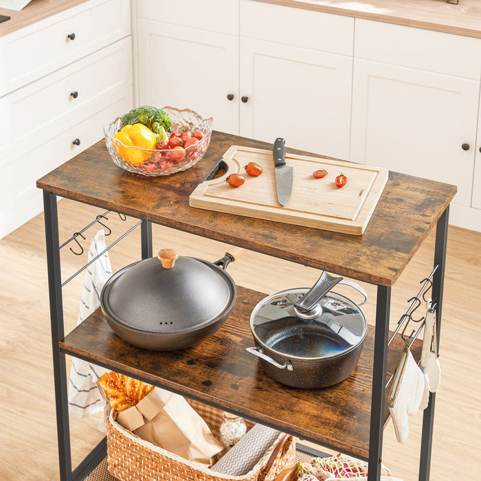 Mobile da cucina Valora, isola, stile rustico marrone loft per cucina