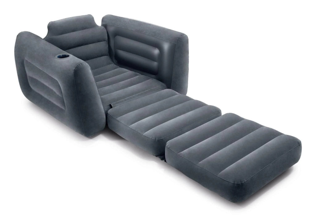 Intex Poltrona Letto Divano Gonfiabile Velluto Componibile 117x224x66 Cm