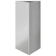 Fioriera | Cassetta per fiori | Vaso da Giardino Triangolare 40x34,5x75 cm Acciaio Zincato
