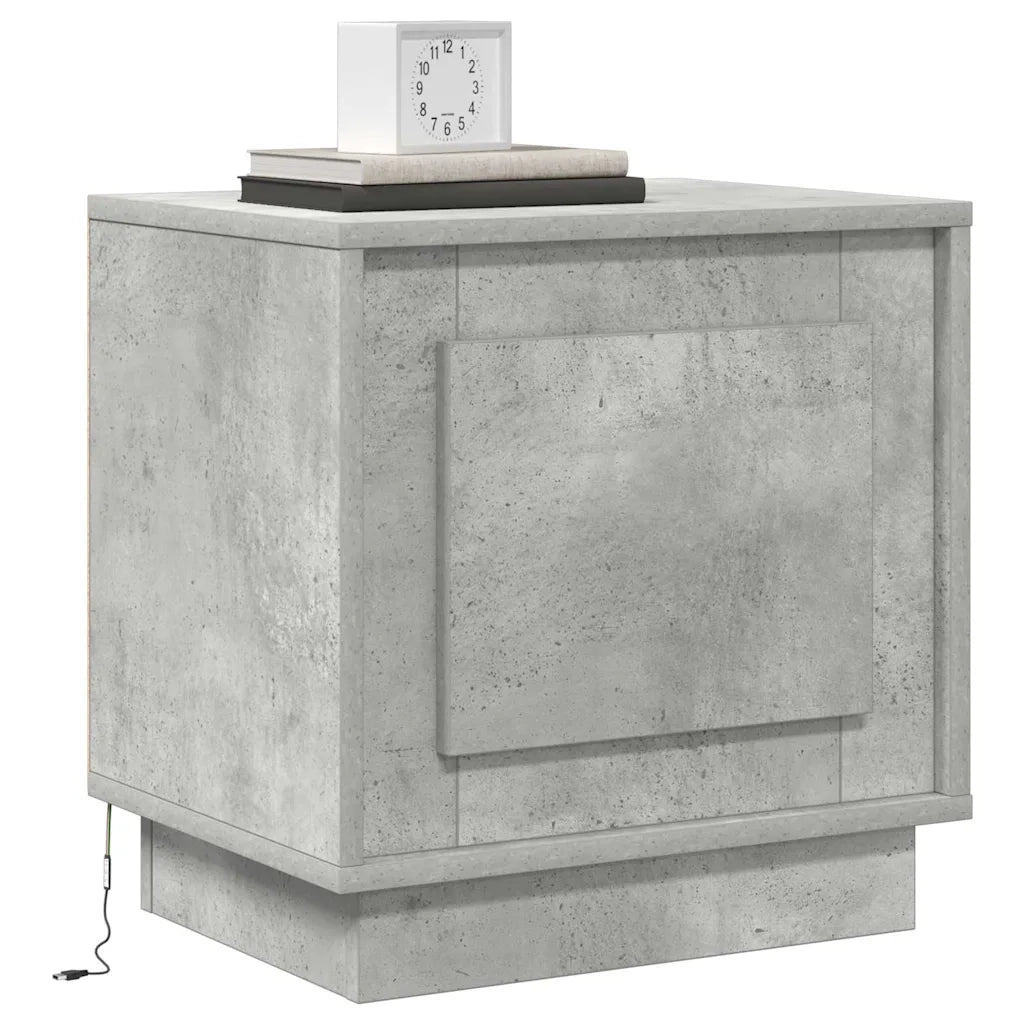 Armadio da Notte 2 pcs Grigio cemento 44 x 34,5 x 45 cm 869569