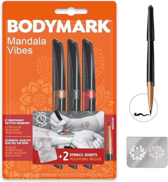 Kit di Marcature Temporanee e Stencil per Tattoo - Set da 5 in Diverse Colori