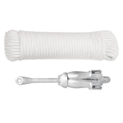Ancora Pieghevole con Corda Argento 2,5 kg in Ferro Malleabile 94285