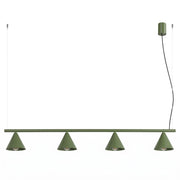 Lampadario NOX 4L verde oliva