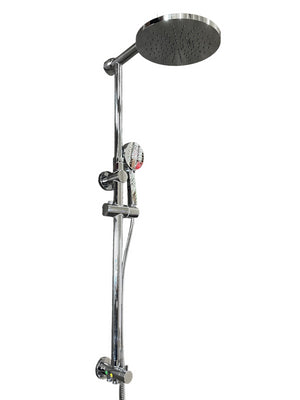 Colonna doccia completa in ottone regolabile in altezza e profondità