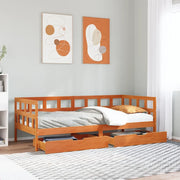 Divano Letto con Cassetti senza Materasso-Sofa Letto-Daybed 90x200 cm Legno
