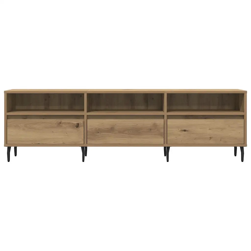 Mobile Porta TV Rovere Artigianale 150x30x44,5 cm Multistrato